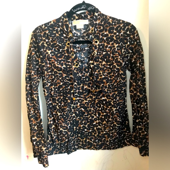 Michael Kors Tops - Michael Kors leopard top size XS
